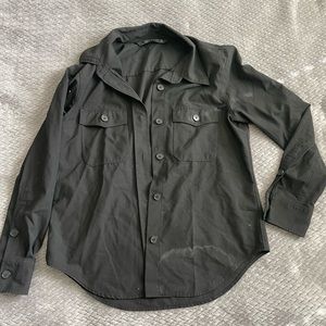 ZARA Black Button Up